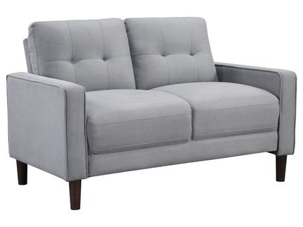 Harvey - Tufted Loveseat With Track Arm Design
