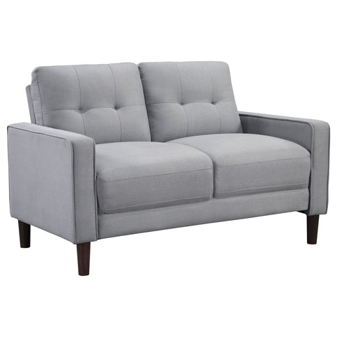 Harvey - Tufted Loveseat With Track Arm Design