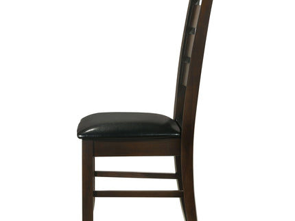 Padded Seat Side Chairs With Tapered Slats (Set of 2)