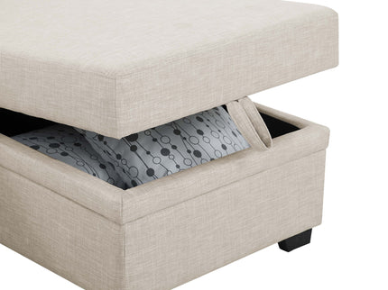 Upholstered Sleeper Sofa With Reversible Storage Chaise