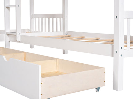 L Shaped Bunk Bed With Drawers