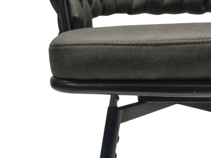 Bar Stool 360 Swivel With Back Footrest