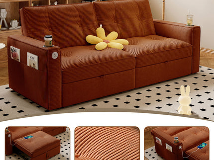 2 In 1 Convertible Sofa Bed For Living Rooms