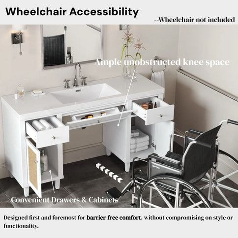 Bathroom Vanity With Sink, Spacious Storage Cabinet