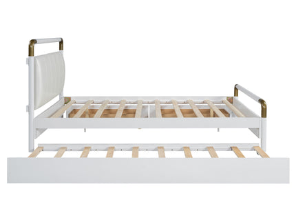 Storage Platform Bed, With 2 Big Drawers, Trundle