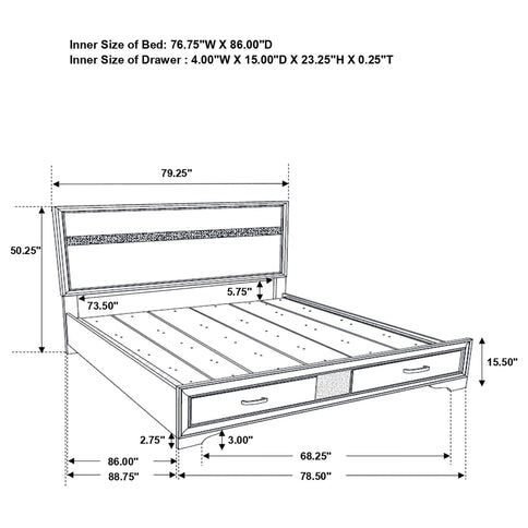 Corbin - Glittering Bedroom Set
