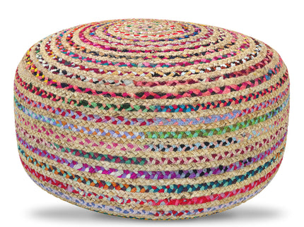 Margo - Large Round Pouf - Multicolor