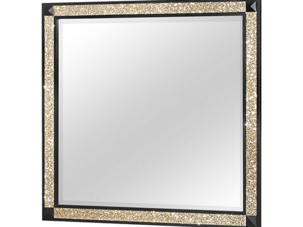 Lively - Mirror With Glitter Detail - Black
