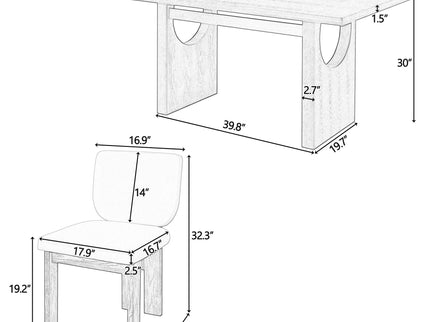 Dining Table Set For 6 With Upholstered Chairs