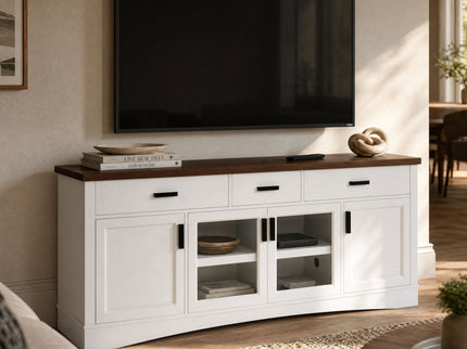 Modern TV Console & Adjustable Shelves