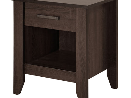 Roller Drawer Glides Nightstand