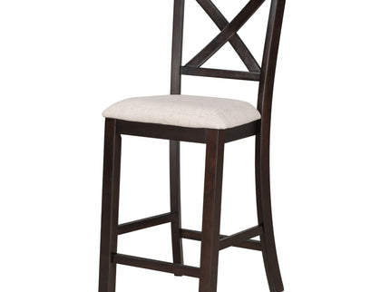 Counter Height Dining Set With Shelf, 4 Chairs And Bench