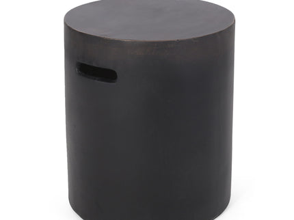 Outdoor End Table With Cutout Handle - Copper