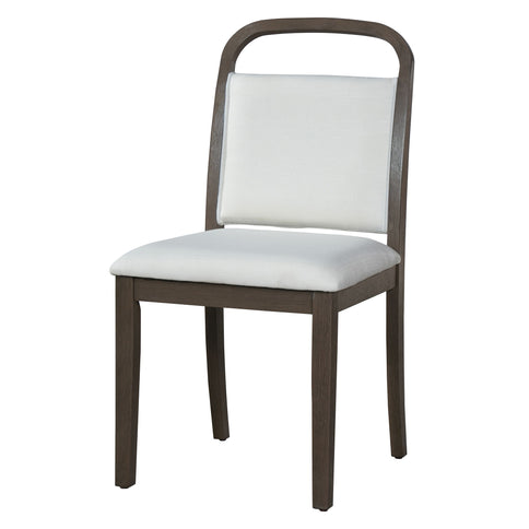 Farmhouse Dining Set With 4 Upholstered Chairs & 1 Bench