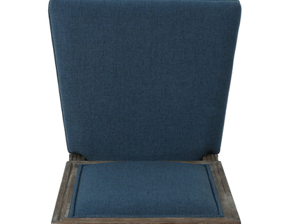 Traditional Style Dining Chair Set With Fabric Upholstery
