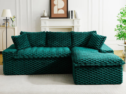 Modular Sofa, Convertible Twin Seat With Chaise Lounge
