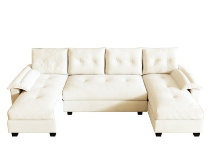 U-Shaped Sleeper Sofa With Pull Out Bed
