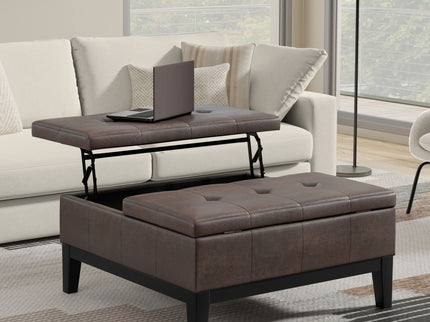 Dover - Multifunctional Lift Top Coffee Table Storage Ottoman