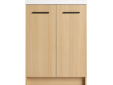 Floating Bathroom Vanity With Sink, Wall Mounted Double Door Storage