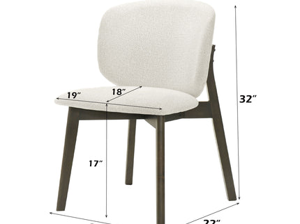 Mallin - Side Chair (Set of 2) - Gray / Walnut