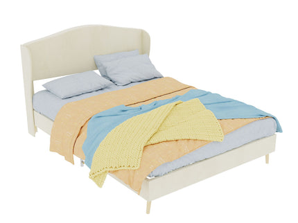 Upholstered Bed, Tufted Headboard, Comfortable Sleep