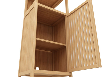 Storage Cabinet With Tall Tower, Multifunctional For Bathroom