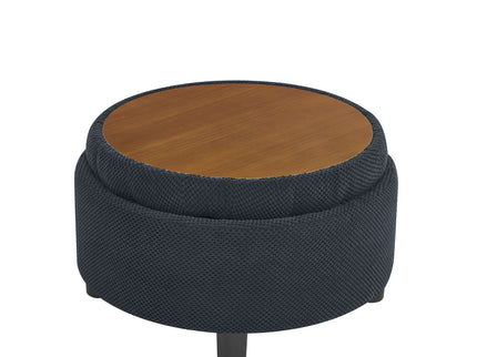 Storage Round Footstool Table Ottoman