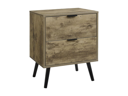 Accent Table With Storage Drawers - Brown