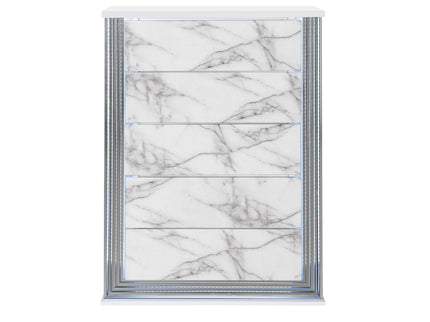 Moon - Chest With LED - White Marble