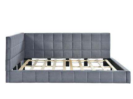 Full Size Upholstered Classic Mid Century Modern Daybed / Sofa Bed Frame, Elegant Design - Gray