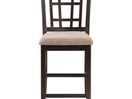 Lattice Back Counter Height Stools (Set of 2)