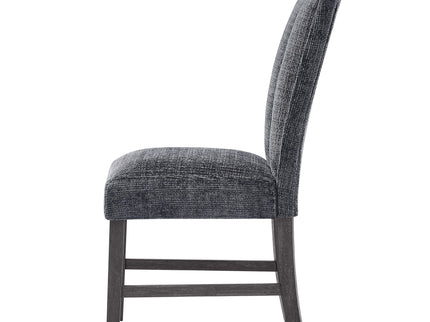 Dining Chair With Padded Seating And Back (Set of 2) - Dark Gray