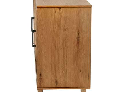 4 Door Sideboard With Dual Drawers - Natural