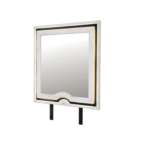 Isaiah - Mirror With Upholstered Frame And LED Lighting