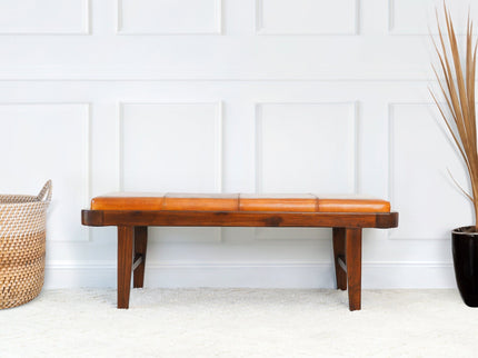 Maddox - Bench - Rustic / Tan