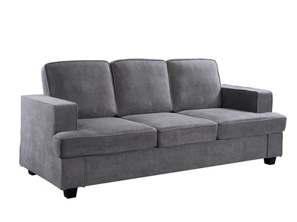 Modern Sofa, Comfortable 3 Seater Couch With Deep Seating, Loose Back Cushions, Wide Arms