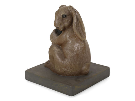 Hand Crafted Rabbit Umbrella Base With Playful Design - Light Brown