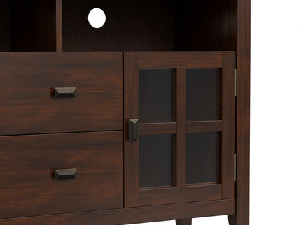 Artisan - TV Media Stand, Handcrafted - Russet Brown