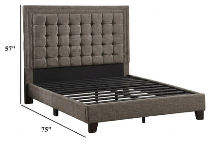 Upholstered Bed Tufted Headboard