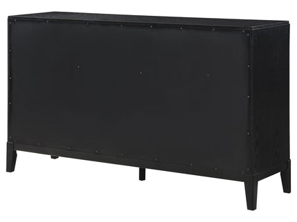 Mason - 8 Drawer Dresser With Fluted Design - Black
