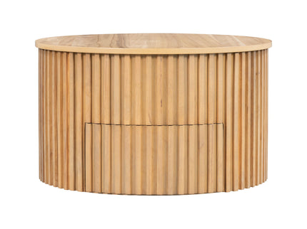 Round Lift Top Coffee Table With Hidden Storage For Living Room
