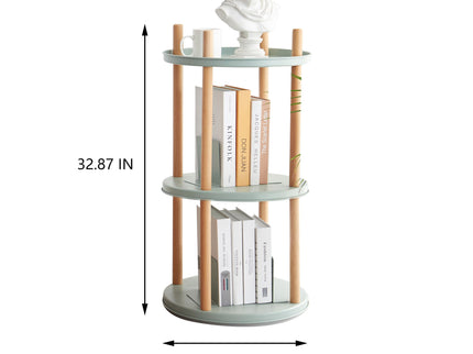 Storage Shelf, 360° Rotating Bookshelf, Bookcase With Large-Capacity Storage Space, Multifunctional Storage Rack, Compact Design For Living Room