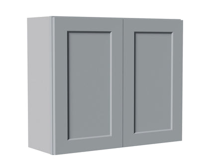 Shaker Wall Cabinet With Soft Close Hinges, Adjustable Shelves, Double Door