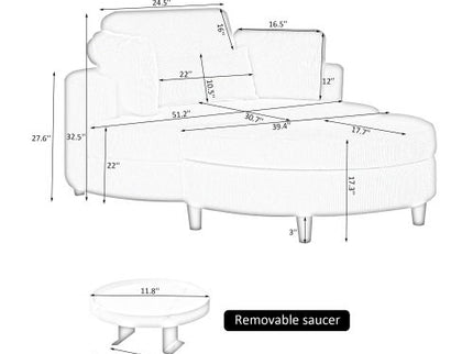 Sofa With Two Throw Pillows And A Waist Pillow With An Extra Tray For Comfortable Seating In Small Apartment Bedrooms