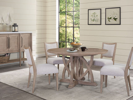 Round Dining Extendable Dining Table - Sand