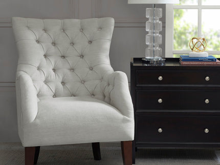 Hannah - Button Tufted Wing Chair