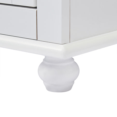 Tall Storage Cabinet With 2 Drawers For Bathroom