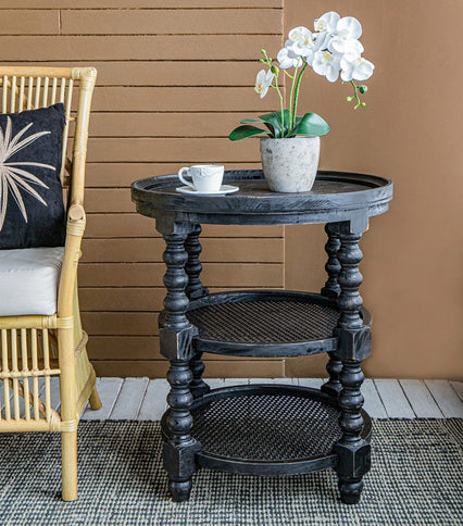 Round 3 Tiered Side Tabel, End Tabel For Lving Room Bedroom Entryway