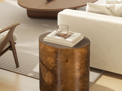 Nebula - Accent Oval Pillar Side Table