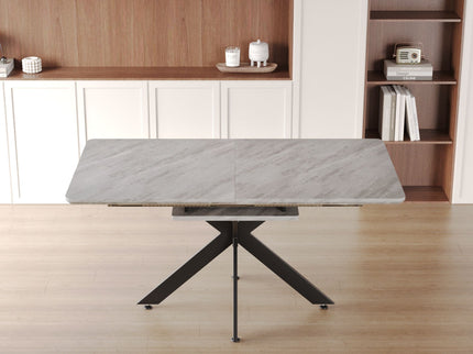 Modern Mid-Century Dining Table Set With Extendable Design